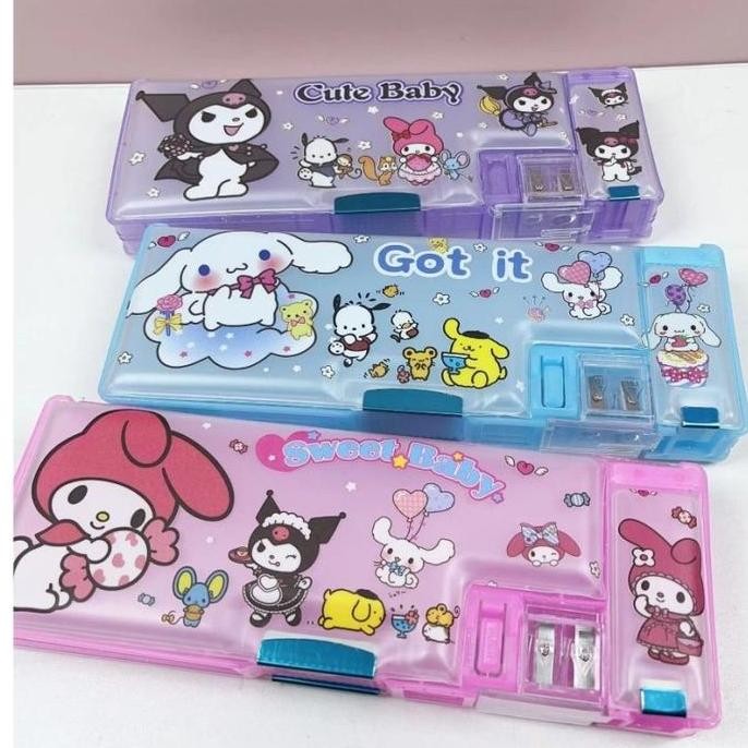 

Baru Dz-666 Kotak Pensil Magnet Labubu - Pencil Case Import Karakter Sanrio Cinnamoroll