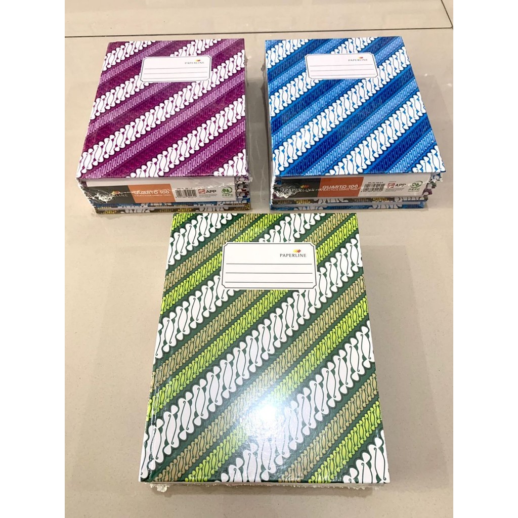 

PAPERLINE HARDCOVER BATIK KUARTO 100 LEMBAR