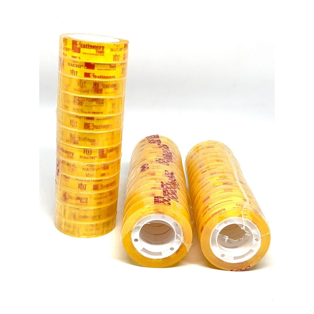 

NACHI - Selotip Transparant - Bening 1/2 x 25 Yard - Slop 1/2 x 10 Yard - Slop