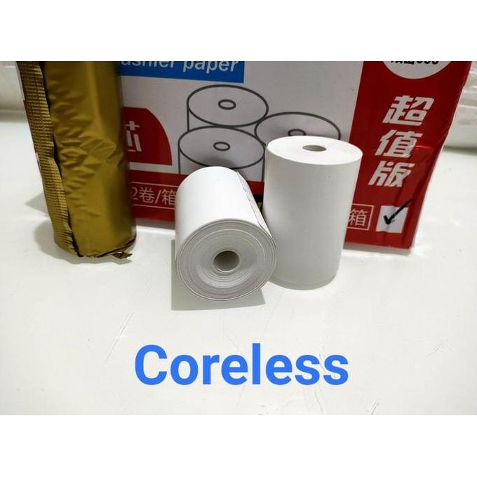 

50 Roll Kertas Thermal 57X40/Kertas Struk Kasir 58X40Mm/Isi 50 Roll Kualitas Terbaik Harga Termurah