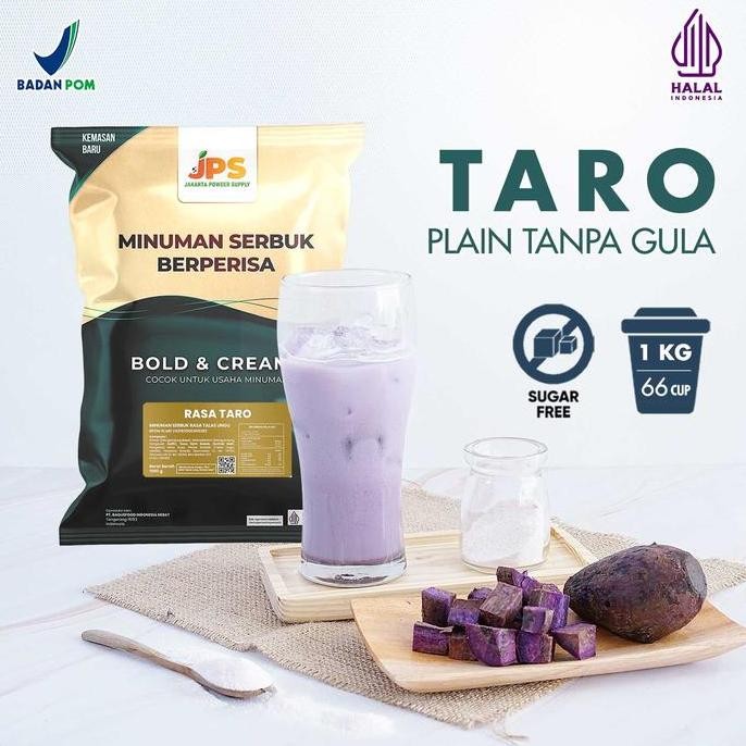 

baru jps bubuk taro plain powder 1kg - bubuk minuman talas tanpa gula