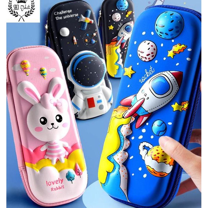 

Baru Kotak Pensil Smiggle Lookalike 3D Hardcase Waterproof Karakter Lucu