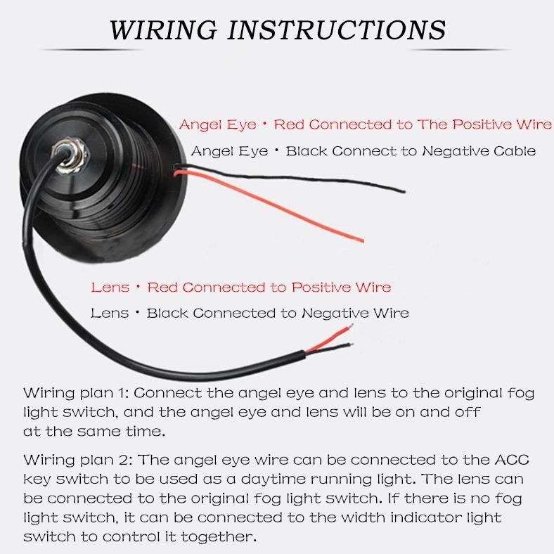 Lampu LED 2Pcs Foglamp Angel Eyes 89mm 3.5 inchi Mobil Kabut Mobil LED Angel Eyes Universal Ring BIR