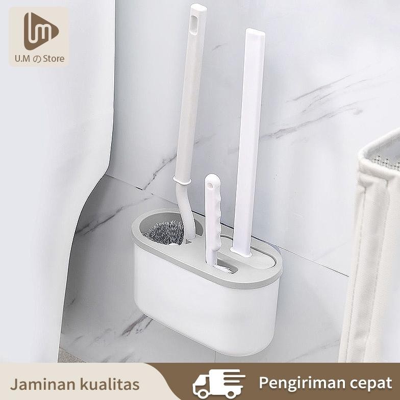 Termurah Sikat Wc Toilet Kloset Duduk Jongkok 3In1 Sikat Pembersih Toilet / Toilet Brush / Sikat Wc
