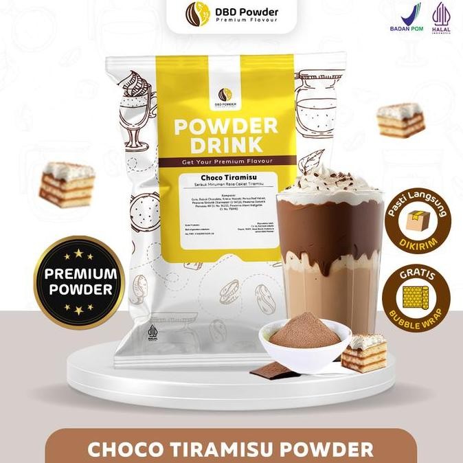 

baru bubuk minuman cokelat tiramisu dbd 1kg - powder choco tiramisu premium