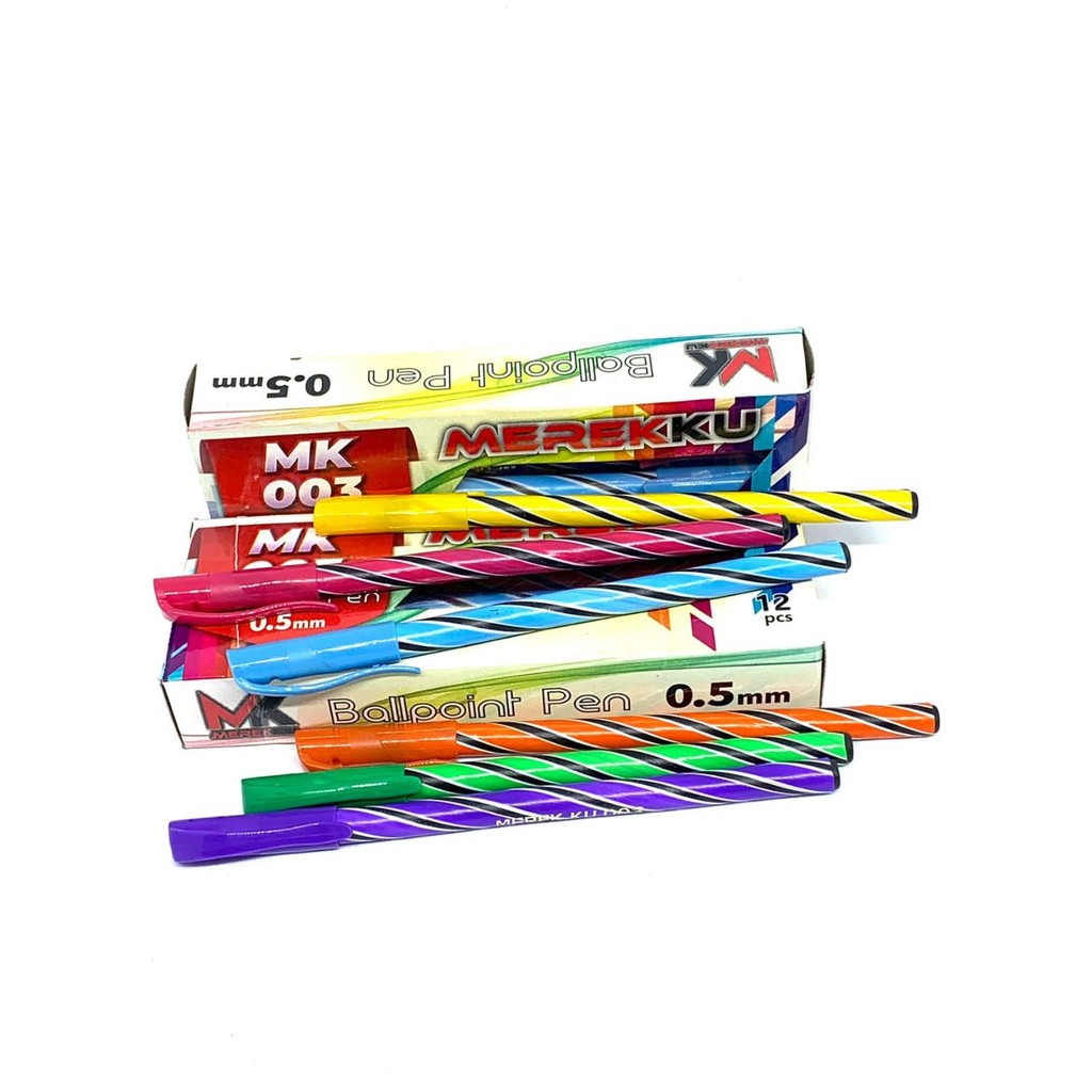 

BOLPOIN ULIR MEREKKU/ bolpen lilin (ISI 12PCS) TERMURAHH