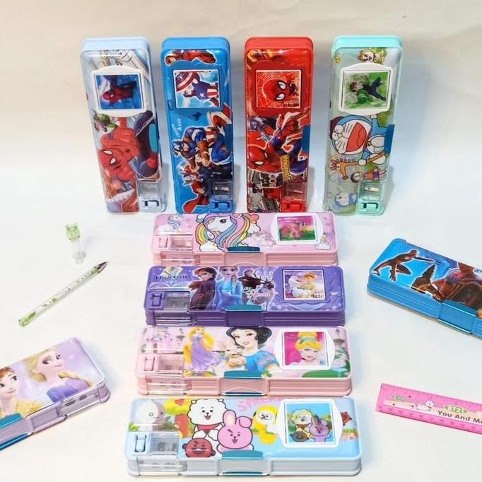 

Baru Kotak Pensil Magnet Kalkulator Bos / Tempat Pensil Multifungsi Sekolah