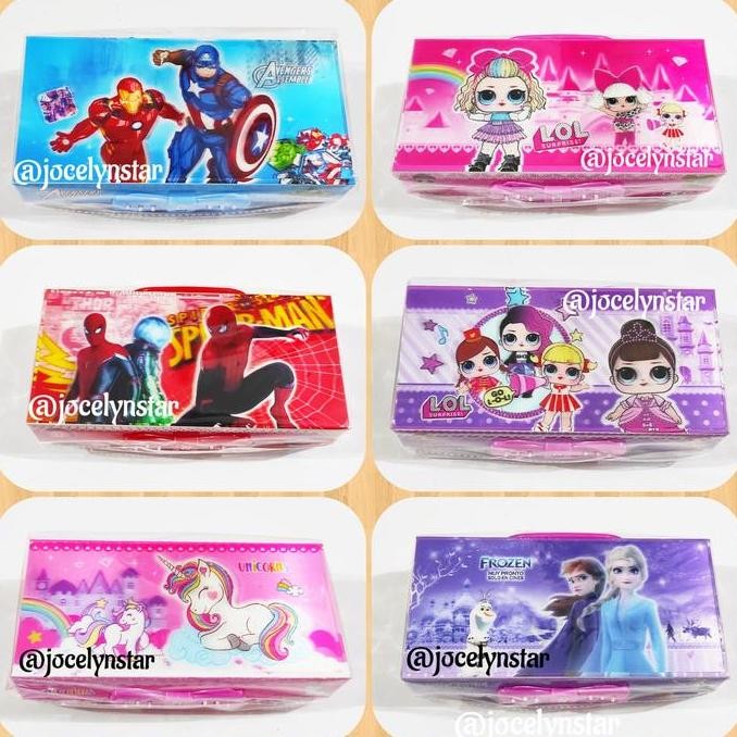 

Baru Kotak Pensil 3D Timbul + Pin & Kode | Tempat Pensil Karakter Anak Unik Lucu