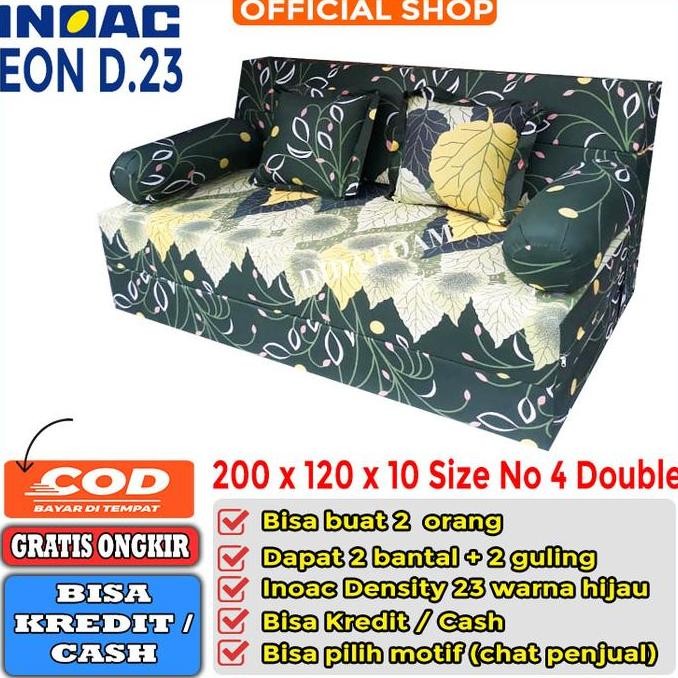 Sofabed Inoac Eon D.23 200X 120 X 10 Kursi Sofa Kasur Busa Lipat No 4 Seo