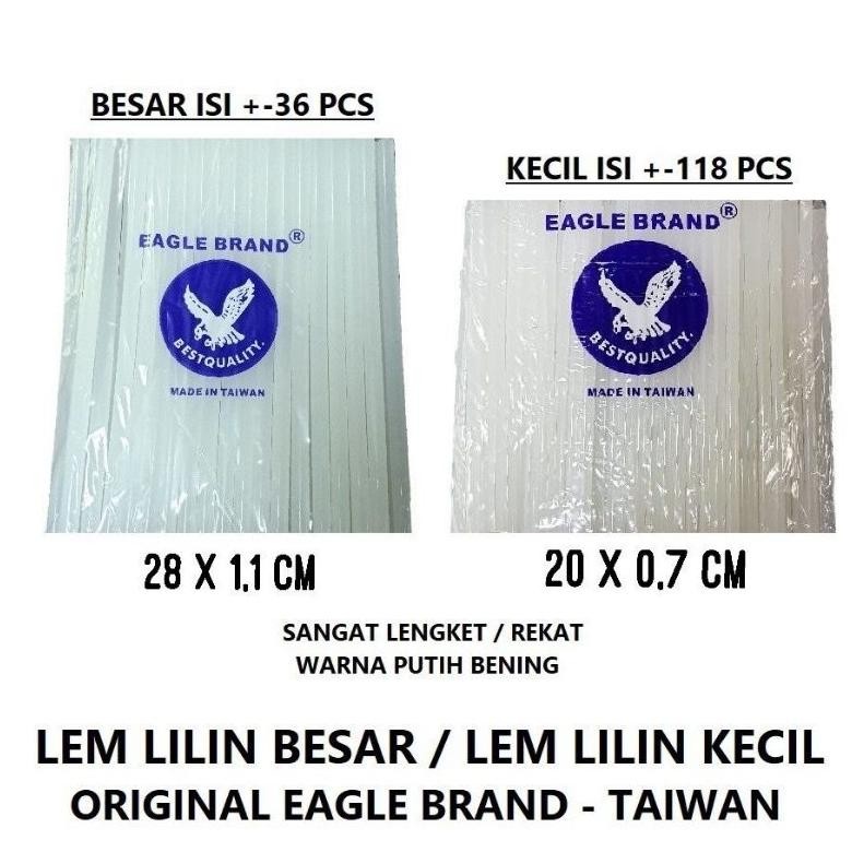 

Lem Lilin Besar / Kecil Eagle Brand 1 KG refill glue gun