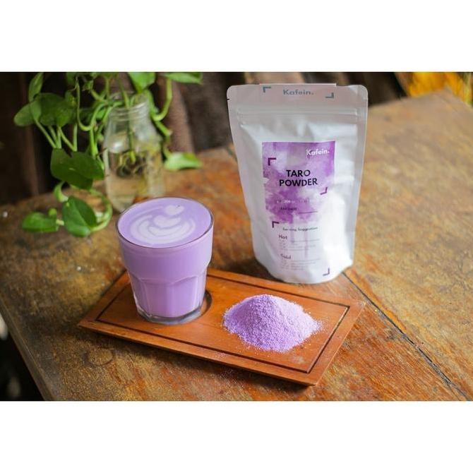 

baru kafein bubuk minuman taro latte - powder taro premium kekinian