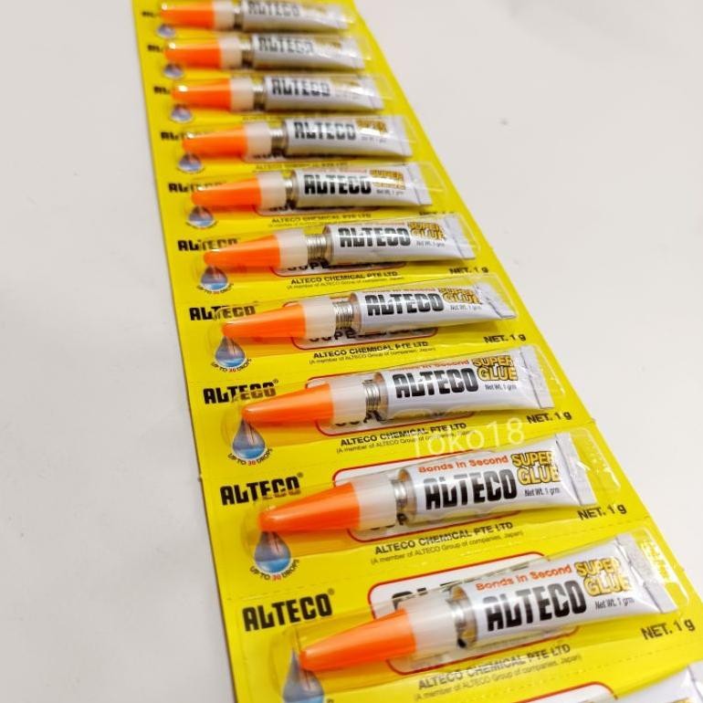 

1 Lembar Lem Alteco Japan Isi 12 Pcs(Netto 1g)