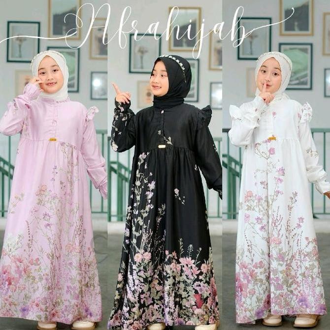 Gamis Anak Maxmara Silk / Gamis Anak Premium Lebaran 2025 terlaris