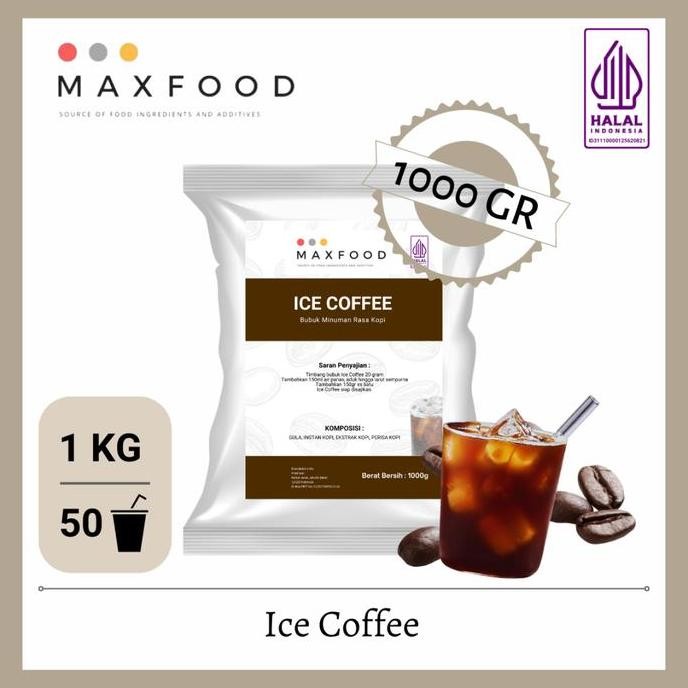 

baru bubuk minuman ice coffee mix gula 1 kg - powder drink kopi instan