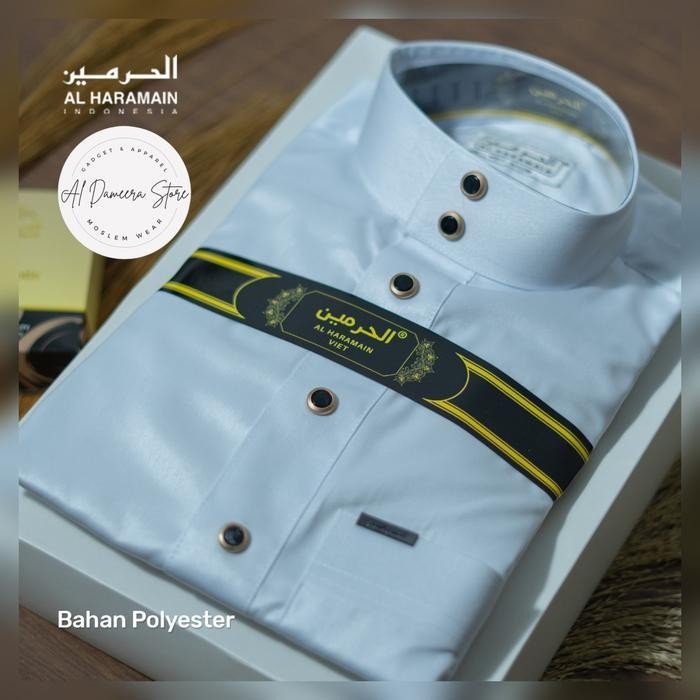 Gki Al Haramain Jubah / Gamis Pria Dewasa Remaja Kancing Premium Polyester