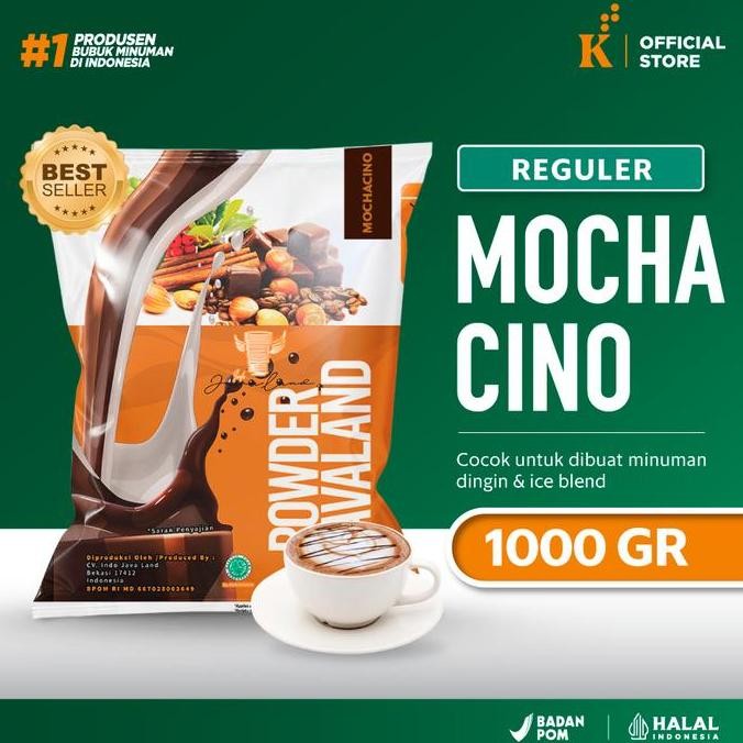 

baru bubuk minuman mochaccino javaland 1 kg - bubble powder rasa kopi coklat
