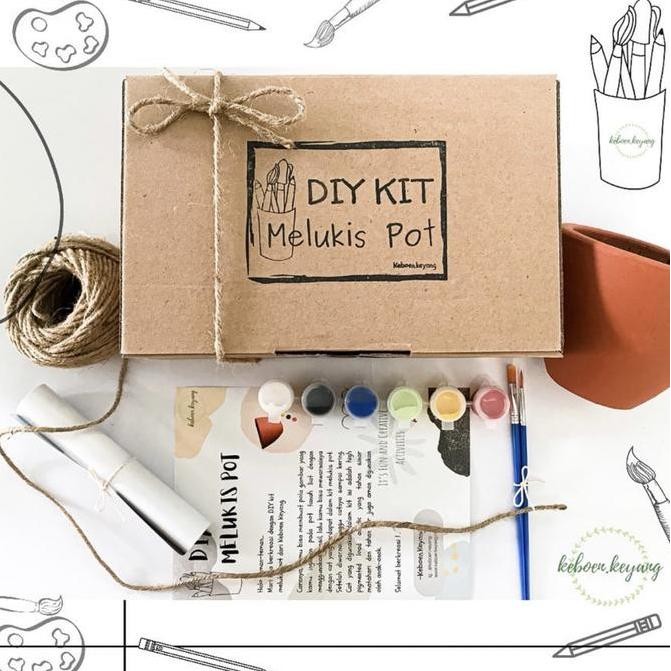 

Baru Diy Kit Lukis Pot Tanaman - Mainan Edukasi Prakarya Anak + Kado Kreatif