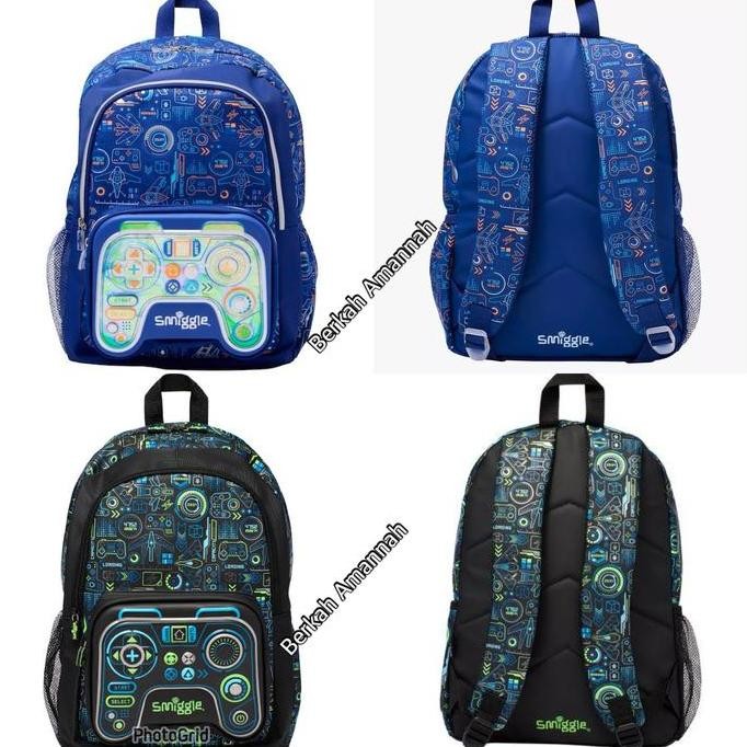 Smiggle Game Virtual Classic Backpack Tas Smiggle Ori
