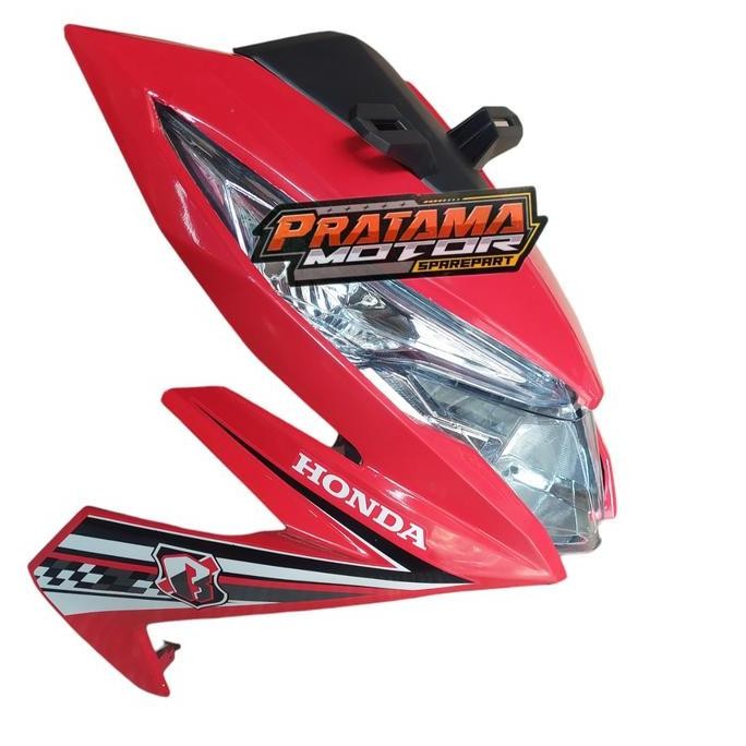Full Set Tameng Body Depan Honda beat Fi ESP 2016 2017 2018 Hitam