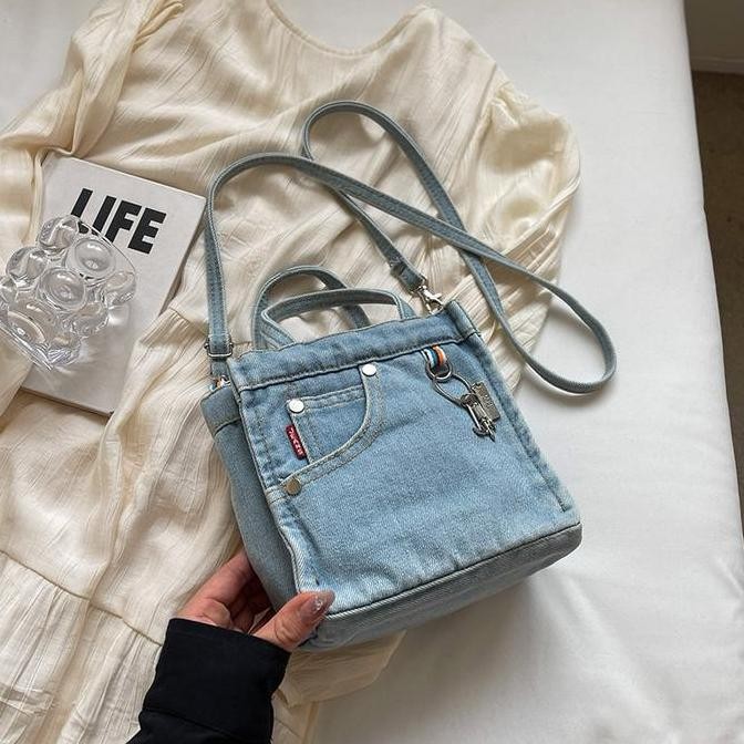 

Baru Tas Selempang Mini Wanita Denim Bz 1220 - Slingbag Hp Cewek Stylish