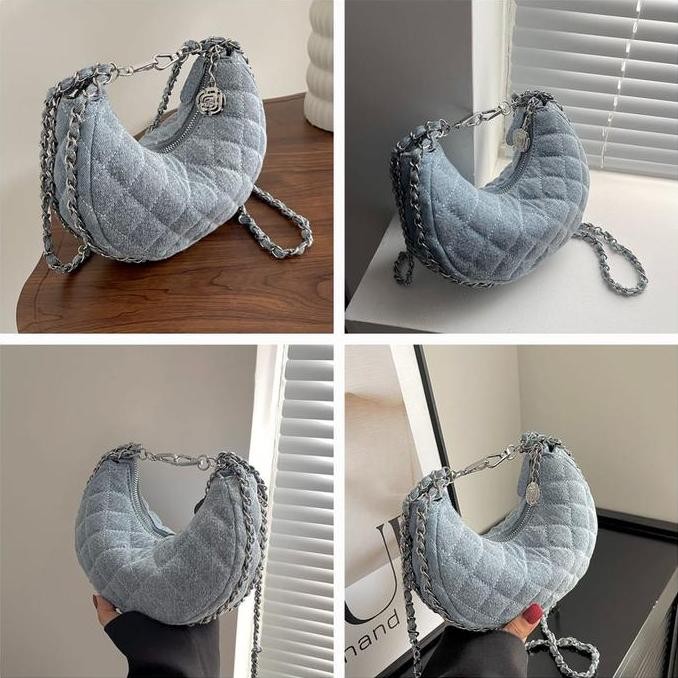 

Baru Tas Selempang Premium Wanita Denim Jeans Cr8734 - Slingbag & Shoulderbag