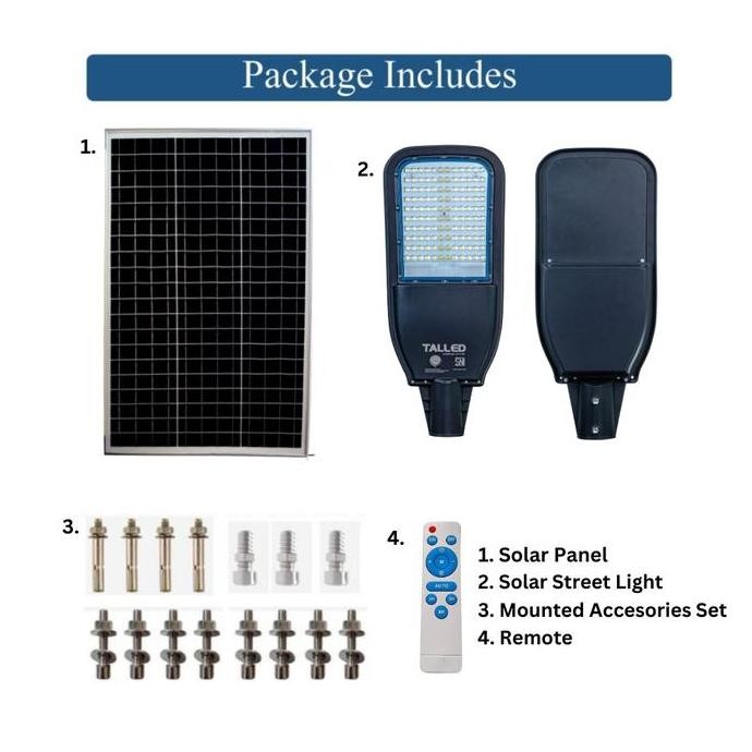 PASTI MURAH LAMPU JALAN PJU SOLAR CELL TENAGA SURYA TALLED 2 IN 1 LED BY SAMSUNG