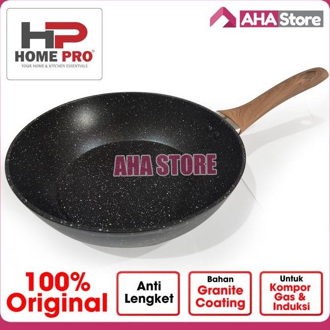 TERLARIS - Home Pro Fry Wok Pan Penggorengan Granite Anti Lengket Stirwok Tokyo
