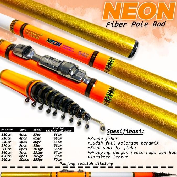 Oregon Neon Kolong Bahan Fiber - Tegek Berkualitas