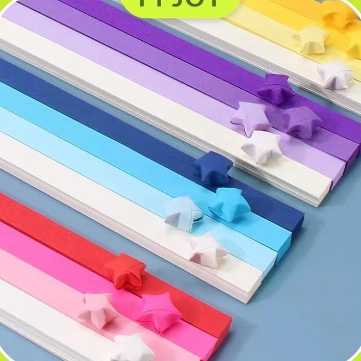 

540Pcs Kertas Gami Bintangcraft Crafting Stuff Diykertas Bintang Warna Warni 23 Jenis Strip Gami Bintang