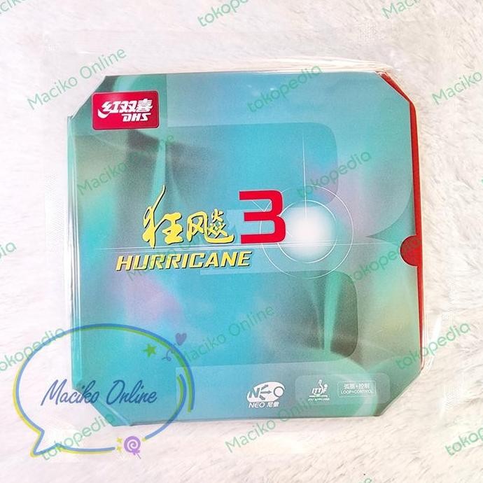 Ready Dhs Hurricane 3 Neo 2.15Mm ~ Karet Pingpong Dhs Neo Hurricane 3