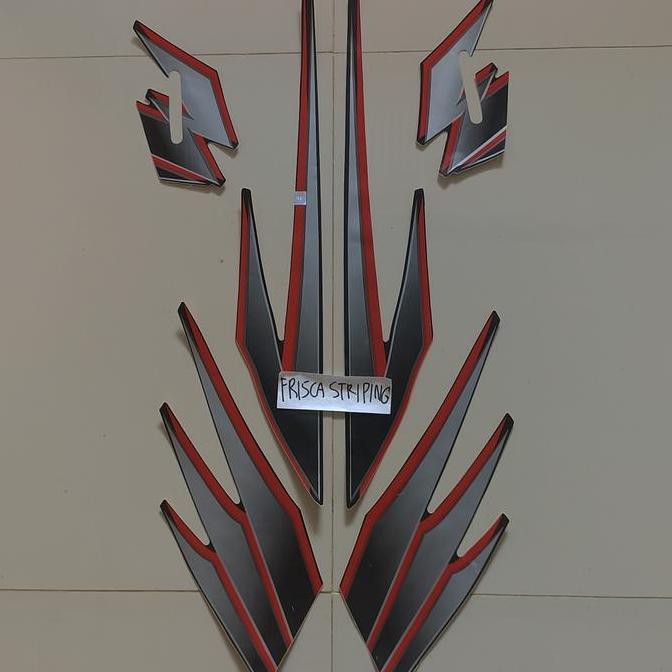 TERLARIS STRIPING STIKER TIGER CW 2004 HITAM FUL