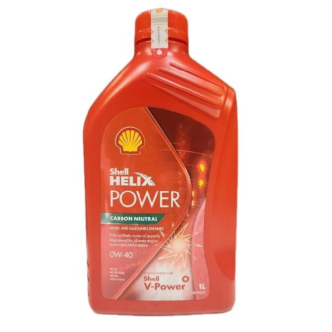 NEW Oli Mobil Shell Helix Power 0W-40 KEMASAN 1 LITER