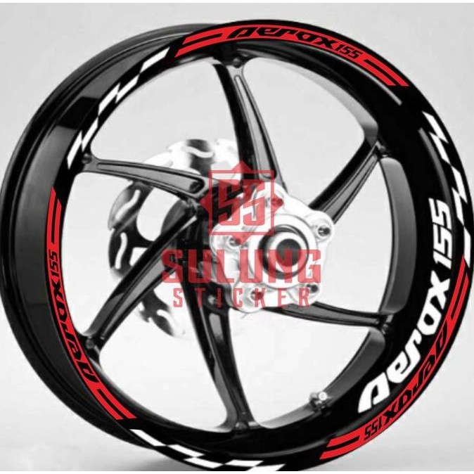 TERLARIS STIKER LIS VELG MOTOR YAMAHA AEROX 155 CUTTING STICKER VARIASI DAN AKSESORIS
