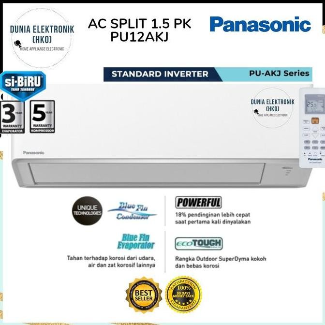 TERBARU - AC PANASONIC INVERTER 1.5 PK PU12AKJ PU 12AKJ SIBIRU 1.5 PK AC Panasonic