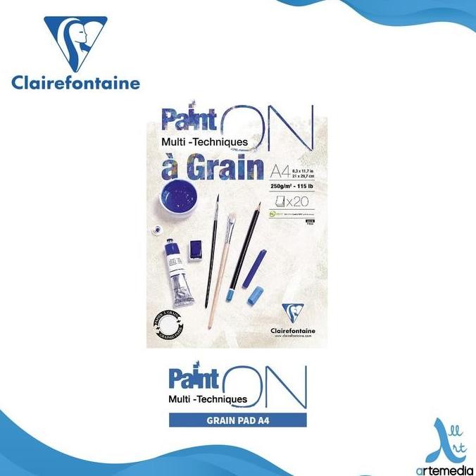 

Sale Buku Sketsa Clairefontaine Paint On A4 A Grain Multi Techniques Pad