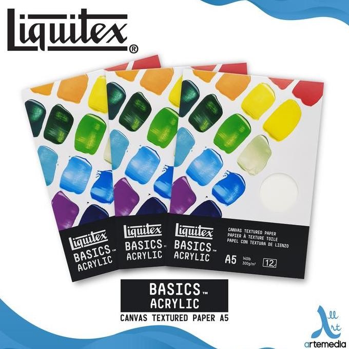 

TERBARU - Kertas Gambar Liquitex Basics A5 Canvas Texture Acrylic Paper Pad
