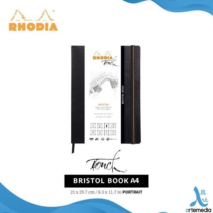 

TERMURAH - Buku Sketsa Rhodia Touch A4 Bristol Book Soft Sketchbook