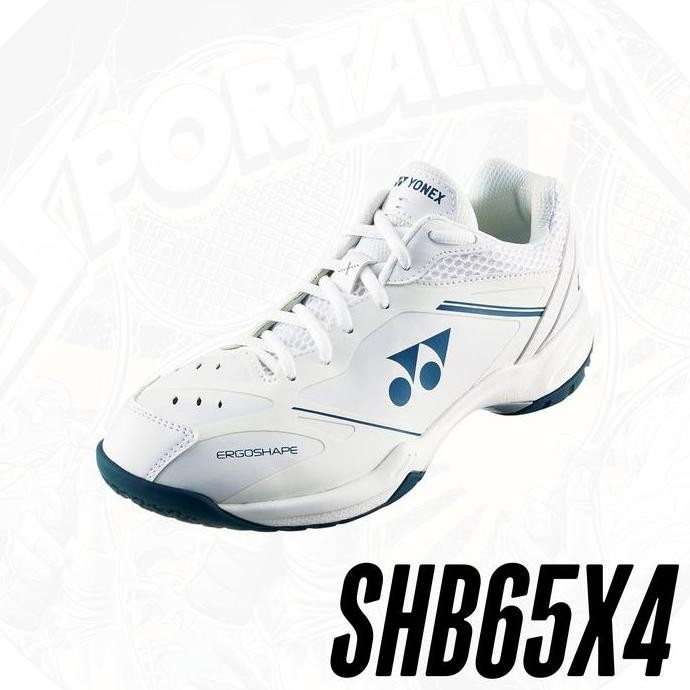 NEW Sepatu Badminton Yonex Power Cushion SHB65X4 SHB65 X 4 SHB65X4EX WHITE