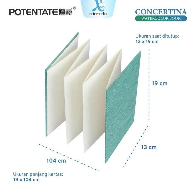 

Sale Potentate Watercolor Paper Cotton Concertina Book Kertas Cat Air