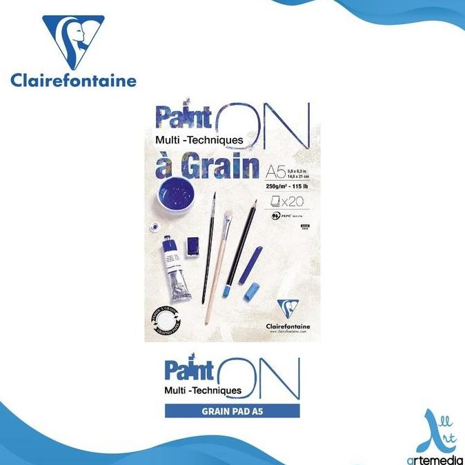 

Sale Buku Sketsa Clairefontaine Paint On A5 A Grain Multi Techniques Pad