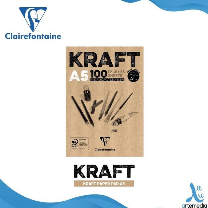 

Sale Buku Sketsa Clairefontaine A5 Kraft Brown Paper Pad