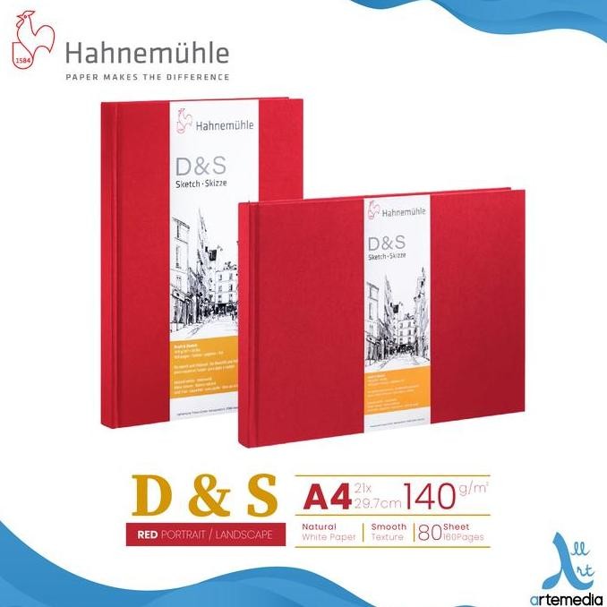 

TERLARIS - Buku Sketsa Hahnemuhle D&S A4 Hard Cover Stitch Bound Sketchbook