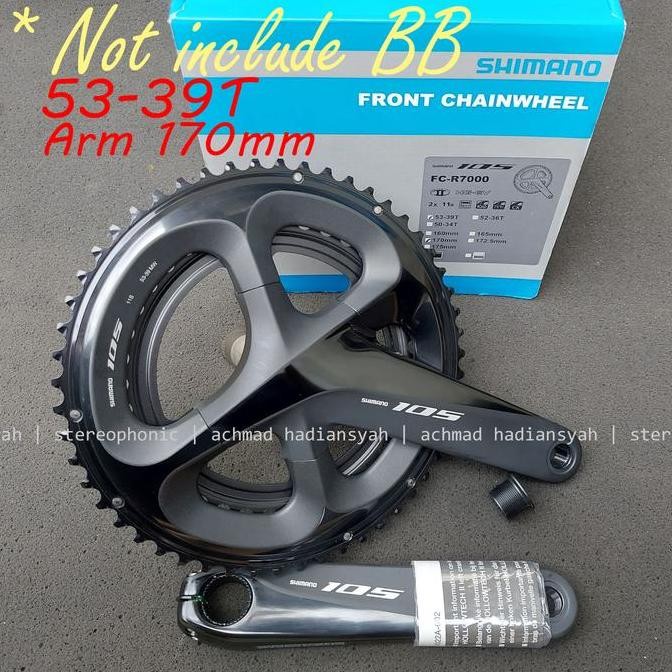 Crank 105 R7000 Dual Chainring 53-39T Shimano 105 Fc-R7000 Arm 170Mm