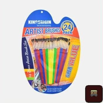 

KINGORIGIN Kuas Lukis Isi 24 Pcs