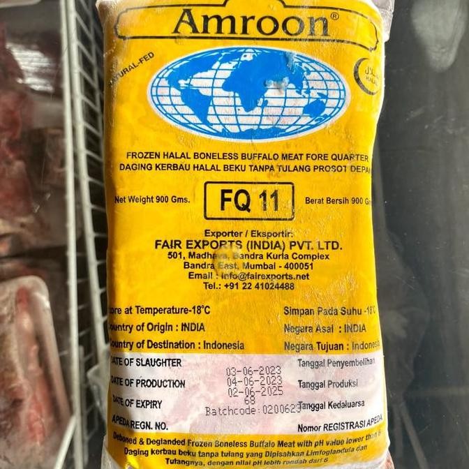 

Terlaris | Terbaru | Best Seller | Termurah Daging Kerbau - Fq 11 - Amroon 900Gr Original | High Quality | Berkualitas