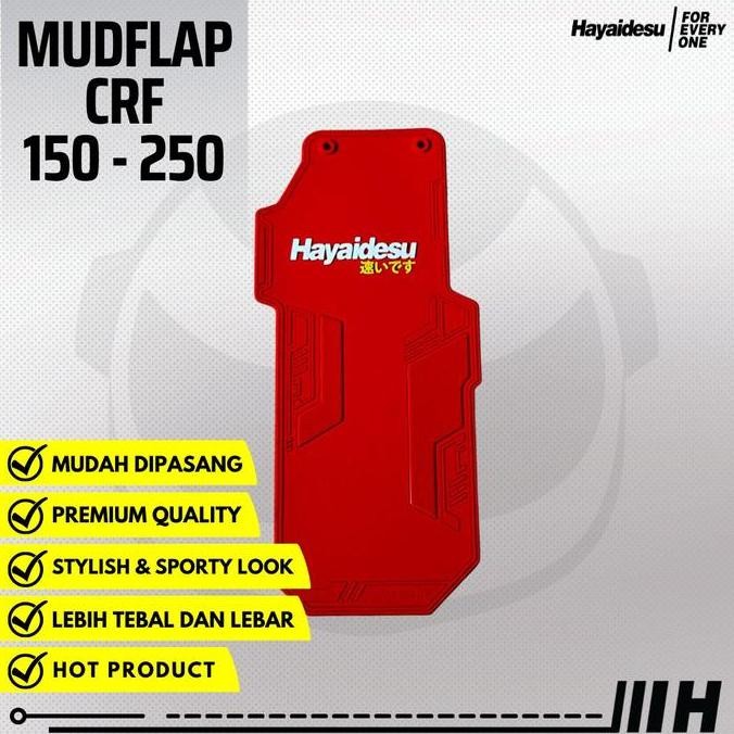 BARU HAYAIDESU MUDFLAP CRF 150L 250 RALLY PENAHAN LUMPUR AKSESORIS TRAIL