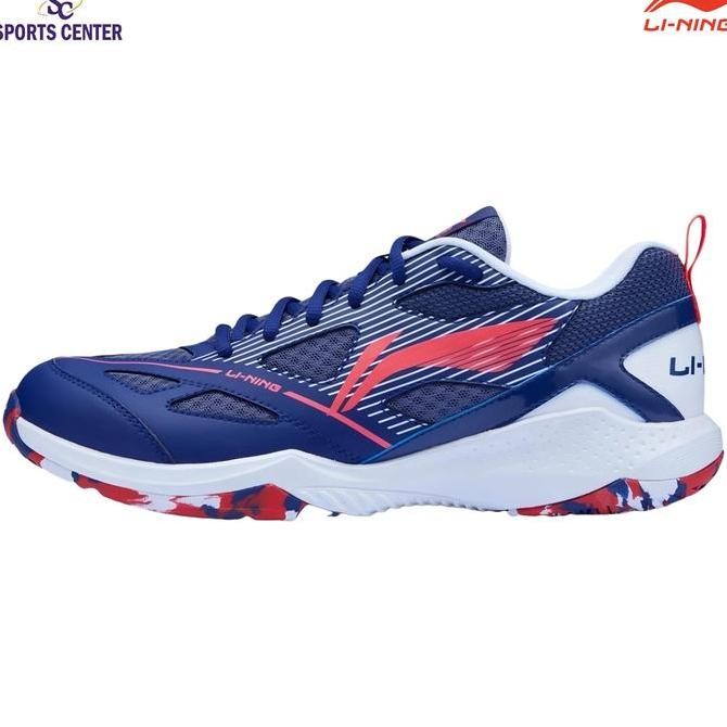 TERLARIS - New Sepatu Badminton Lining Blast JF-01 / JF Lite AYTU025-4 Blueprint NeonFushia