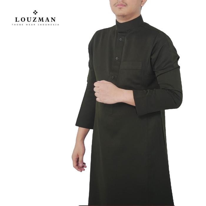 Louzman Rasheed Thobe / Tub / Gamis / Jubah Slimfit Dewasa