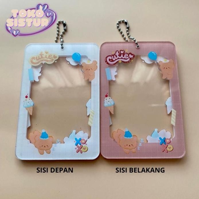 

New CAHOL ACRYLIC KIYOWOK 2 SISI / 2 SIDE Photocard Holder 2 sisi 2 side kpop Transparent Clear Acrylic Id Card Acrylic Frame Bingkai foto cahol termurah