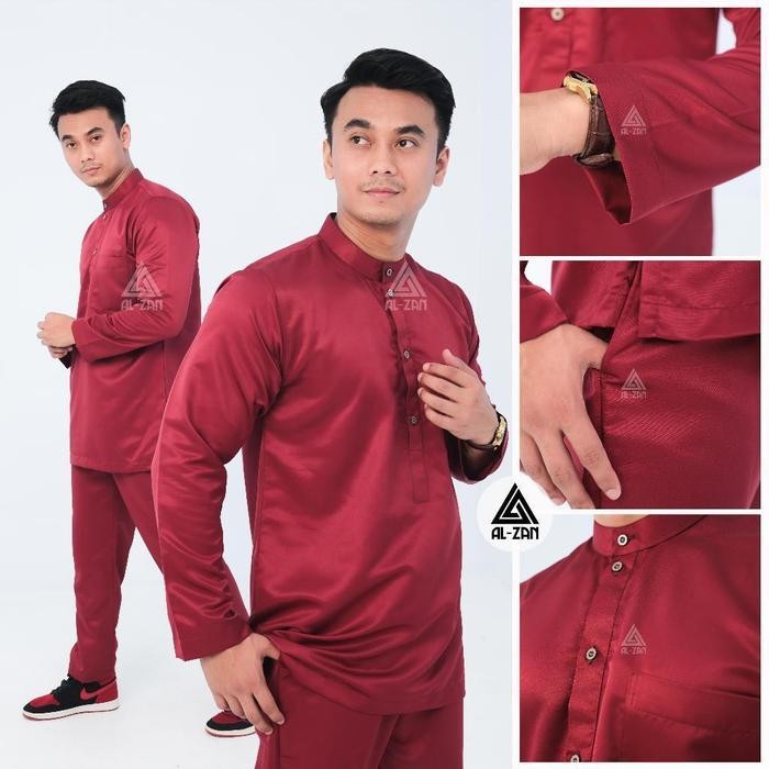 Setelan Baju Koko Dewasa Pakistan Pria Kemko Jasko Gamis Jubah Pria Model Al Haramain Al Noor 1 Set 
